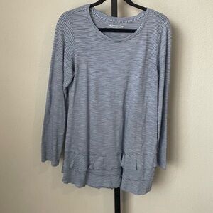 Soft Surroundings Perfect Collete Long Sleeve Top Size Small
